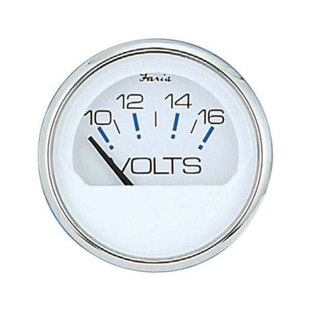 Faria Beede Instruments Gauge, Volt 10-16Vdc, No 13805 13805